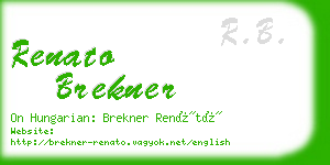 renato brekner business card